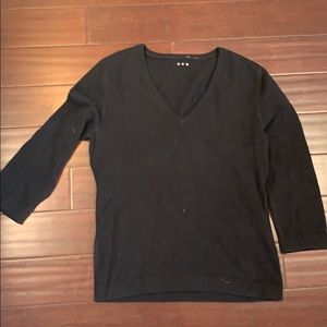 Black cashmere sweater